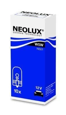 Автолампа Neolux W5W W2,1x9,5d 5 W прозрачная NEOLUX N501 (фото 1)