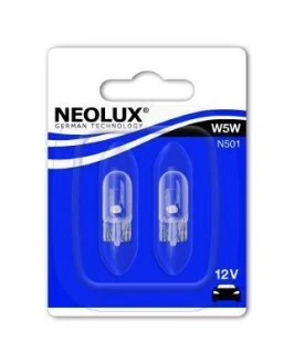 Автолампа Neolux W5W W2,1x9,5d 5 W прозрачная NEOLUX N50102B