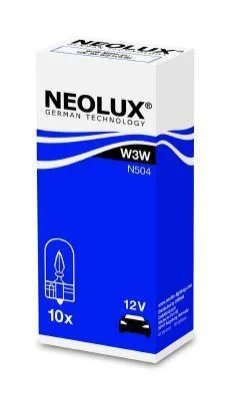 Автолампа Neolux W3W W2,1x9,5d 3 W прозрачная NEOLUX N504 (фото 1)