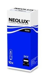 Автолампа Neolux W1,2W W2x4,6d 1,2 W белая NEOLUX N508