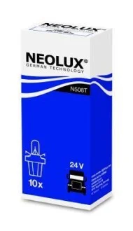 Автолампа Neolux BAX B8,5d 1,2 W прозрачная NEOLUX N508T