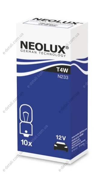 Лампа T4W NEOLUX NLX233K10SZT (фото 1)