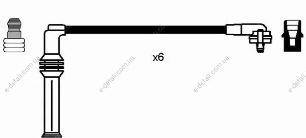 Комплект проводов зажигания NGK 0631 (фото 1)