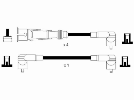 Комплект проводов зажигания NGK 0964