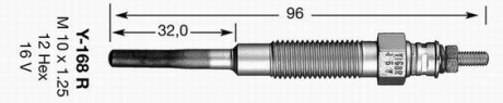 Свічка розжарювання NGK 2162