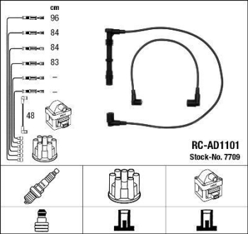 Высоковольтные провода (к-кт) NGK RCAD1101