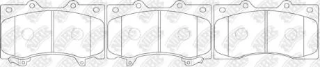 Колодки передние Infiniti QX56, Nissan Patrol Y62 NiBK PN0555