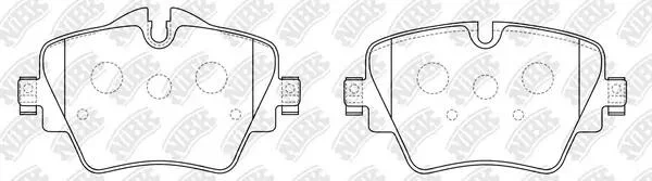 Колодки передние BMW 1-5, X1,X2,X3, Mini Cooper NiBK PN0577 (фото 1)