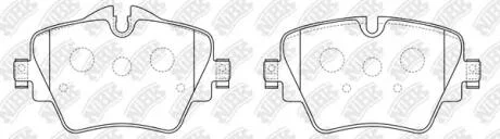 Колодки передние BMW 1-5, X1,X2,X3, Mini Cooper NiBK PN0577