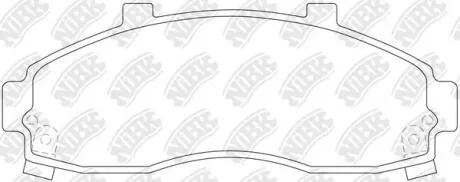 Колодки передние Kia Pregio NiBK PN0664