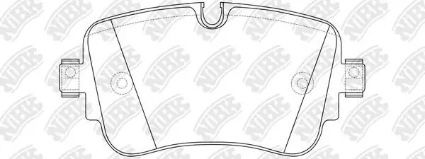 Колодки задние Audi Q7,Q8,E-Tron,S6,S7,S8 NiBK PN0688 (фото 1)