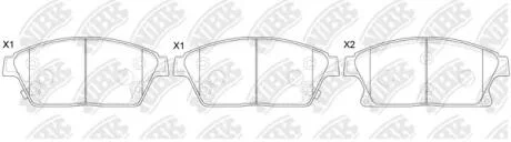 Колодки передние Cruze, Orlando, Astra J NiBK PN0757