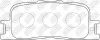 Колодки тормозные (без датчика) NiBK PN1458 (фото 2)