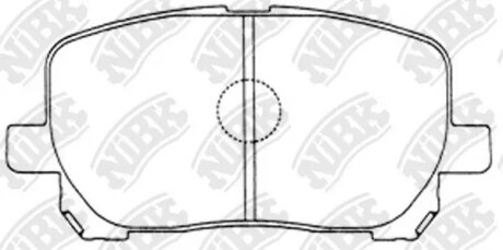 Колодки гальмівні дискові NiBK PN1470