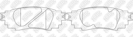 Колодки гальмівні диск. NiBK PN1854
