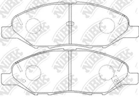 Колодки передние TIIDA NiBK PN2452