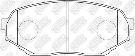 Колодки тормозные передние Mitsubishi Pajero Junior (Japan) NiBK PN3473