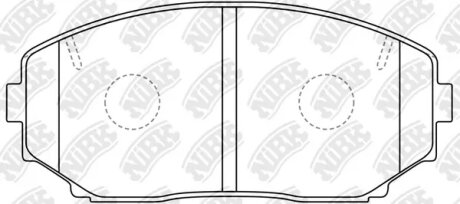 Колодки гальм. NiBK PN3813