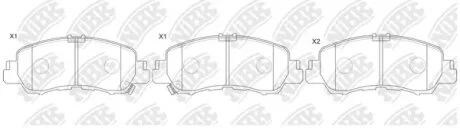 Колодки тормозные передние NiBK PN3816