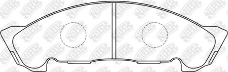 Колодки тормозные передние Nissan Atlas, Mazda Titan, Isuzu NKR NiBK PN4384