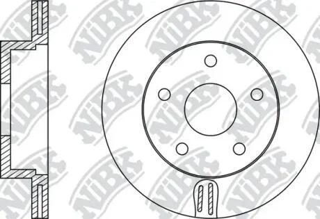 Диск тормозной передний 242мм Subaru Impreza, Legasy NiBK RN1276