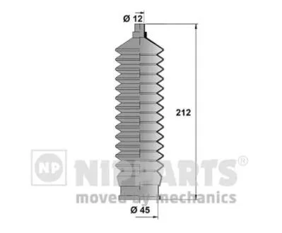 Пыльник рулевого механизма NIPPARTS J2840901