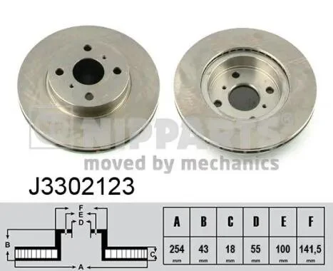 Диск тормозной NIPPARTS J3302123 (фото 1)