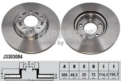Тормозной диск NIPPARTS J3303084
