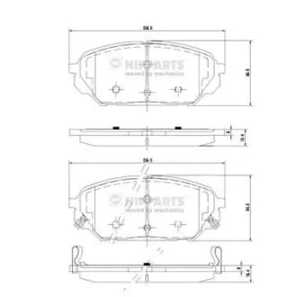Тормозные колодки NIPPARTS N3600551