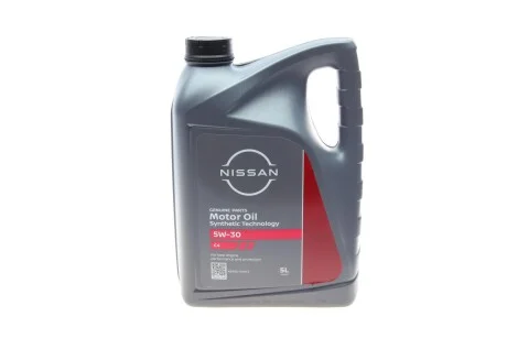 Олива 5W30 ACEA C4/API SM/CF (5L) NISSAN Ke90090043