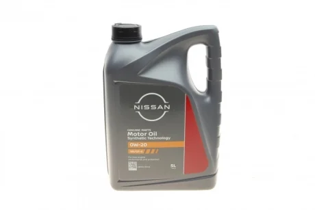 Олива 0W20 Nissan Motor Oil (5L) (SN/GF-5) NISSAN KE90090143