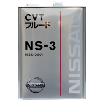 Трансмиссионное масло CVT NS-3(Япония) синтетическое 4 л NISSAN KLE5300004