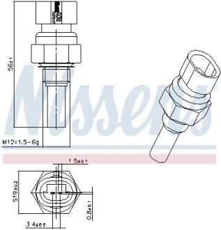 Датчик температури NISSENS 207005