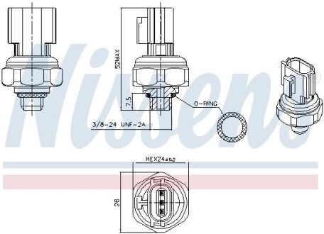 Пневматичний вимикач AC NISSENS 301077