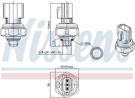 Пневматичний вимикач AC NISSENS 301077