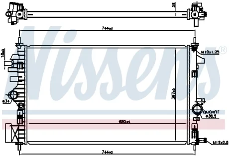 Радіатор NISSENS 606047