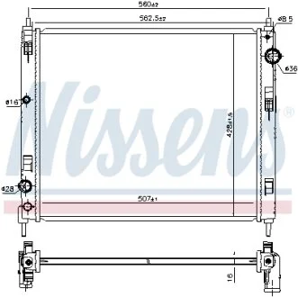 Радiатор NISSENS 606119