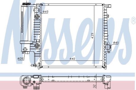 Радіатор NISSENS 60613A