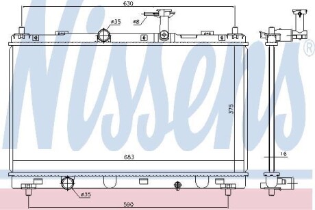 Радиатор NISSENS 606146