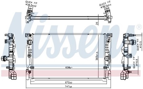 Радиатор NISSENS 606230