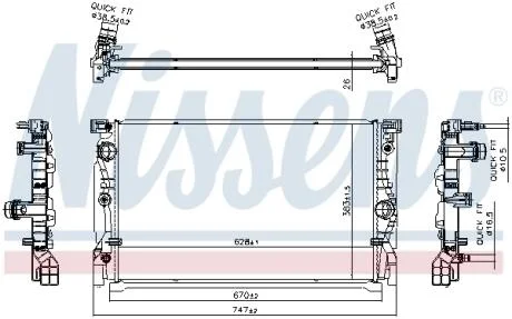 Радіатор NISSENS 606230