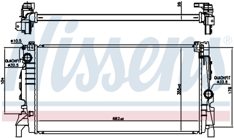 Радиатор NISSENS 606247