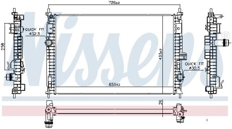 Радіатор NISSENS 606342