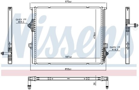 Радіатор NISSENS 606397