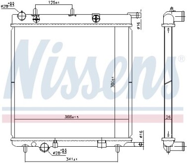 Радіатор NISSENS 606400