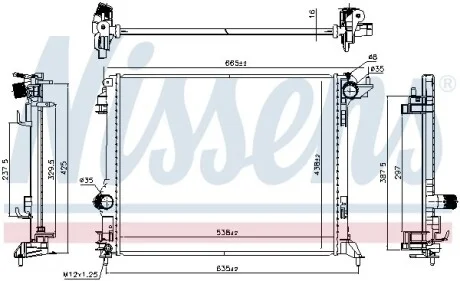 Радіатор NISSENS 606472