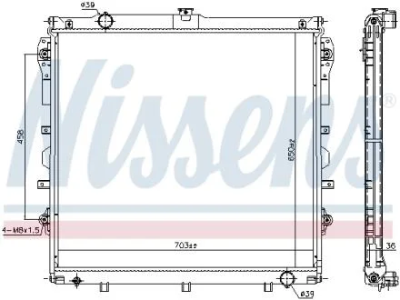 Радіатор NISSENS 606523