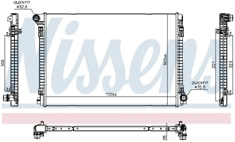 Радиатор NISSENS 606704