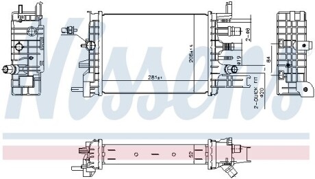 Радіатор пічки NISSENS 607033