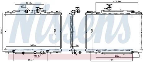 Радіатор NISSENS 607188